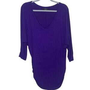 Made By Johnny Womens Purple Top Size XL